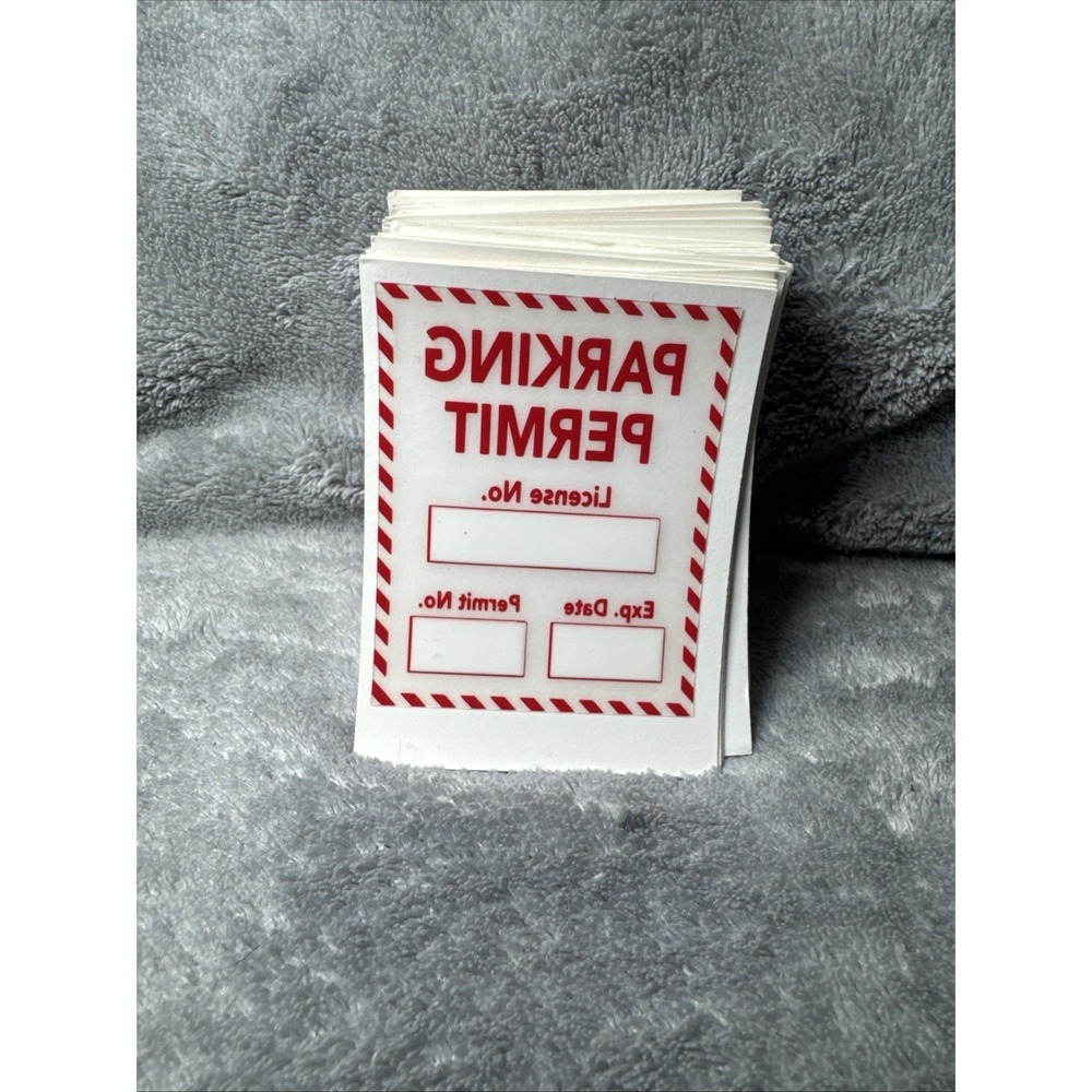 83 Pcs 2X3 Inch Parking Permit Window Stickers